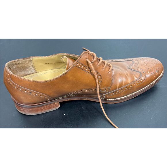 Cole Haan Grand OS Men\'s 13 Brown Wingtip Oxford Madison Leather